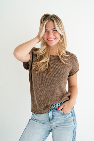 My First Pick Knit Top - Mocha