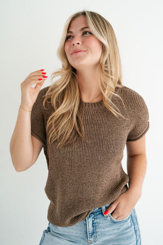 My First Pick Knit Top - Mocha