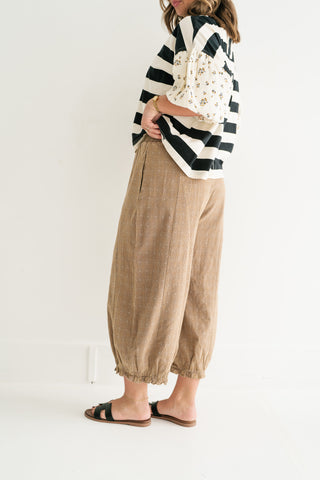 Weekend Ready Elastic Cuff Pants - Mocha