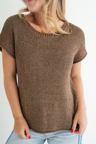 My First Pick Knit Top - Mocha