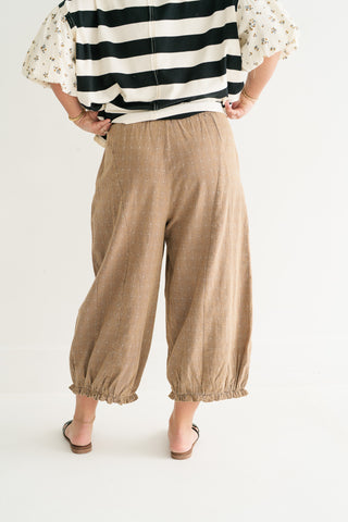 Weekend Ready Elastic Cuff Pants - Mocha