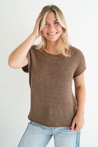 My First Pick Knit Top - Mocha