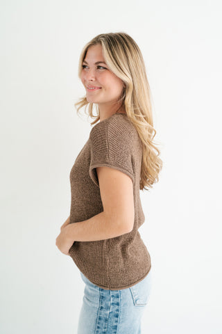 My First Pick Knit Top - Mocha