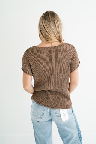 My First Pick Knit Top - Mocha