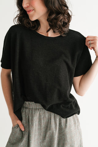 Pure Ease Relaxed Top - Black
