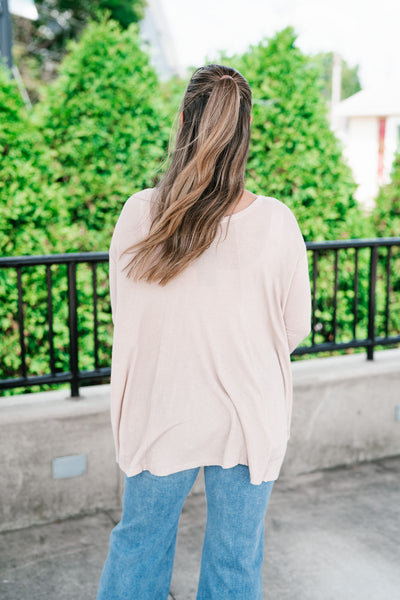 Heathered Haze Button Down Top