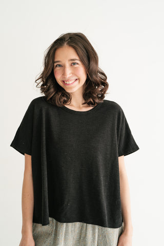 Pure Ease Relaxed Top - Black