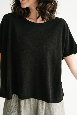 Pure Ease Relaxed Top - Black