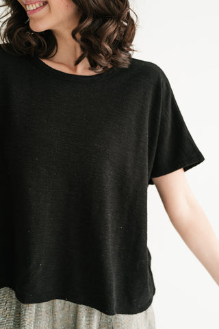 Pure Ease Relaxed Top - Black
