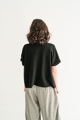 Pure Ease Relaxed Top - Black