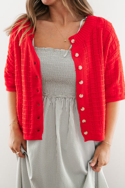 Poppy Whimsy Crochet Top