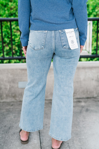 Risen Nova High Rise Tummy Control Wide Leg Jean