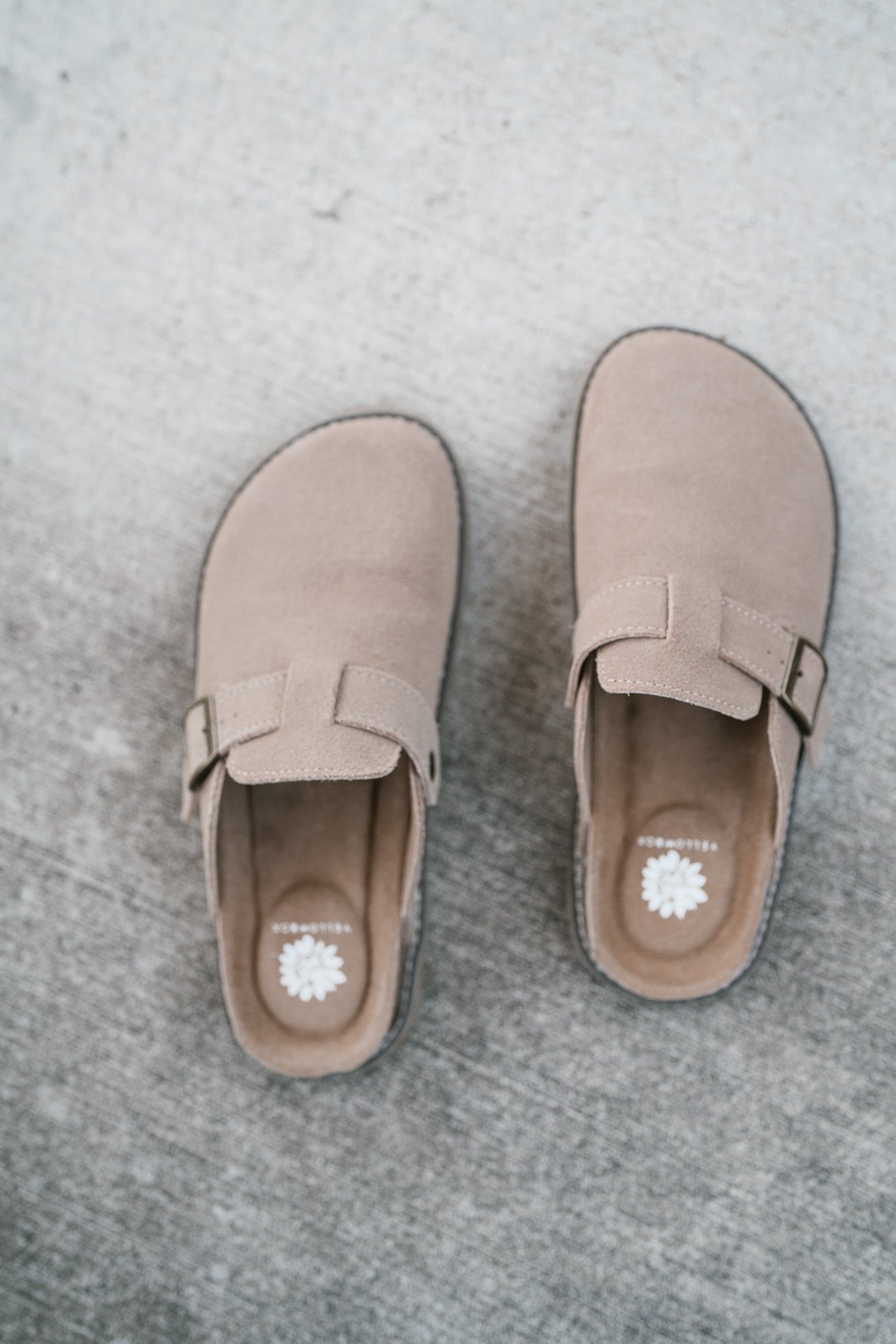 Maible Suede Clog-Taupe