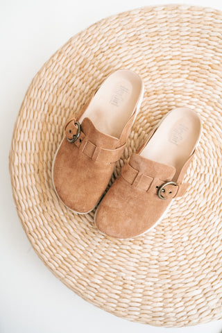 Aspen Suede Platform Clog