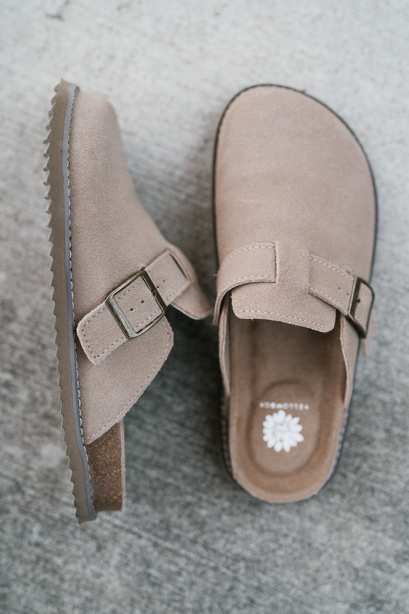 Maible Suede Clog-Taupe