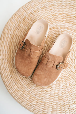 Aspen Suede Platform Clog