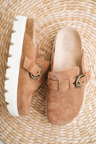 Aspen Suede Platform Clog