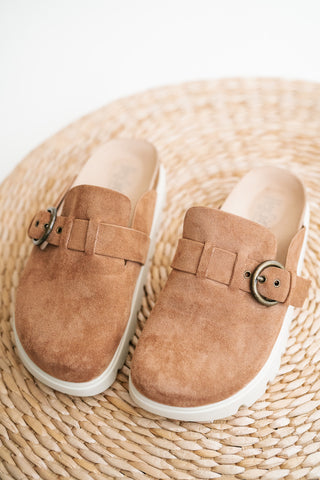Aspen Suede Platform Clog