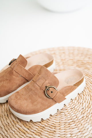 Aspen Suede Platform Clog
