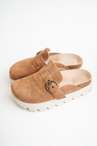 Aspen Suede Platform Clog