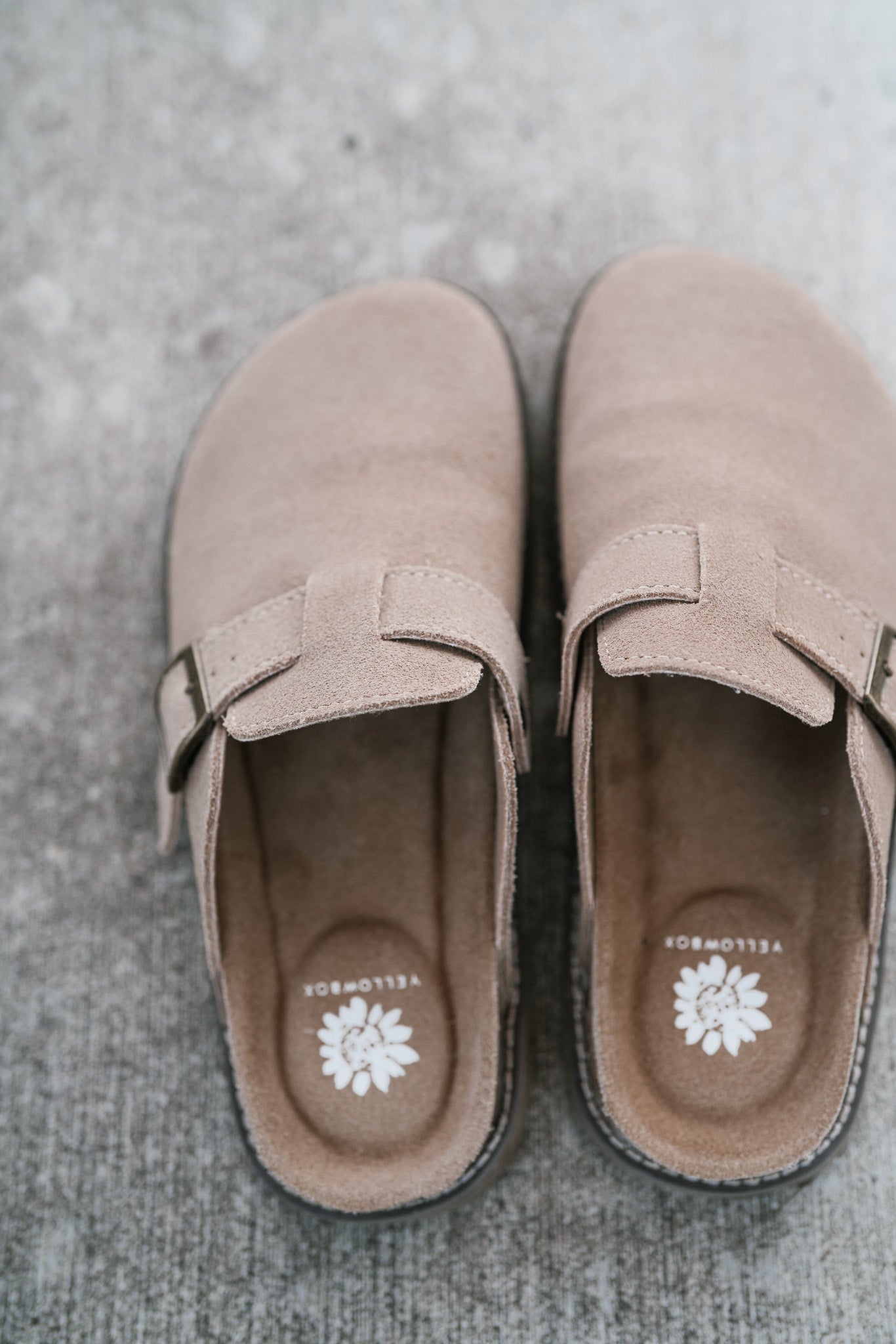 Maible Suede Clog-Taupe