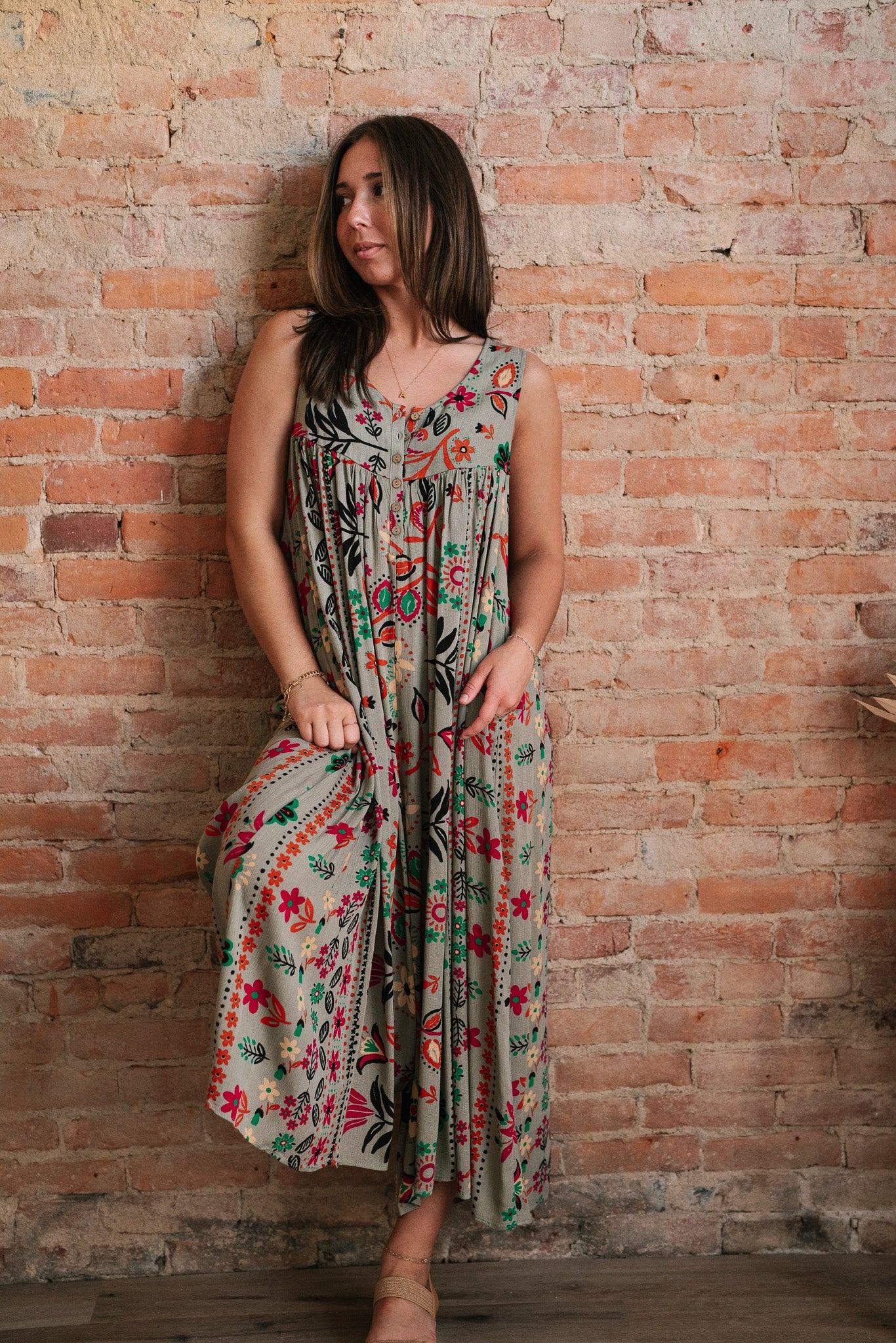[PREORDER!] Peace And Love Floral Jumpsuit