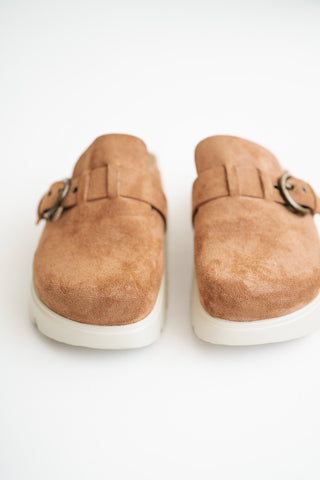 Aspen Suede Platform Clog