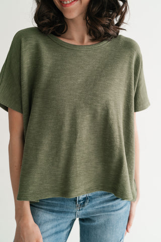 Pure Ease Relaxed Top - Olive