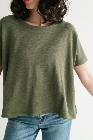 Pure Ease Relaxed Top - Olive