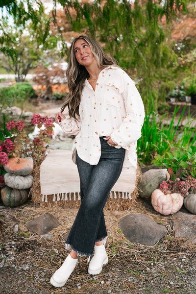 Dainty Sunlight Button Up Collared Shirt