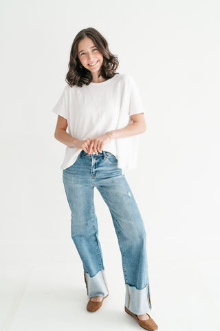 Pure Ease Relaxed Top - White
