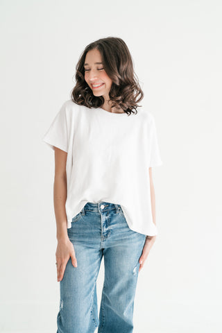 Pure Ease Relaxed Top - White