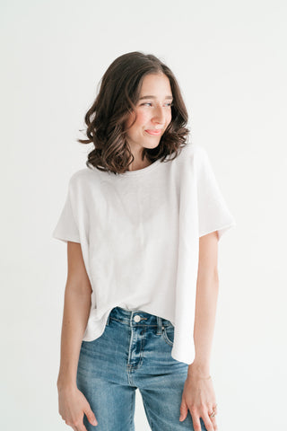 Pure Ease Relaxed Top - White