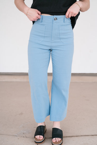 Valeria High Rise Stretchy Wide Leg Pant