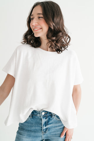 Pure Ease Relaxed Top - White