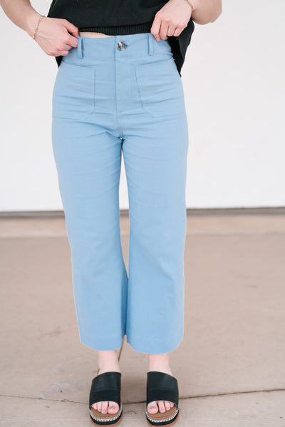 Valeria High Rise Stretchy Wide Leg Pant