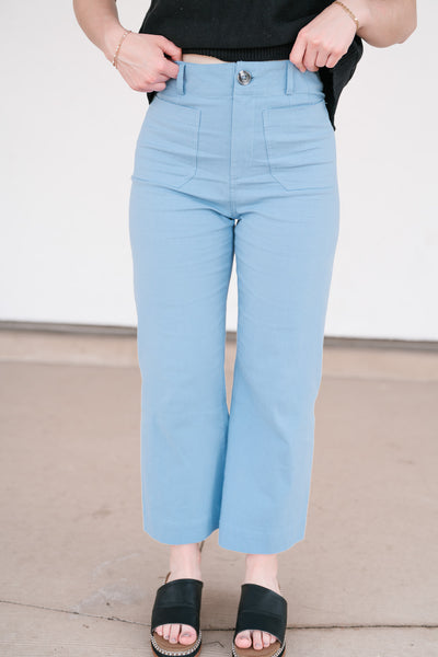 Valeria High Rise Stretchy Wide Leg Pant