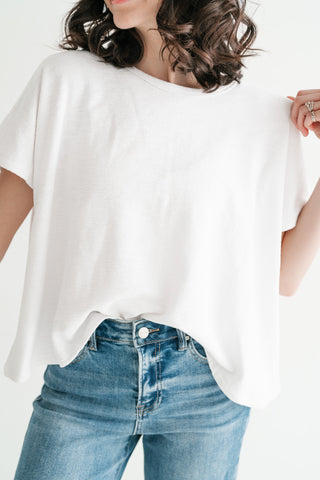 Pure Ease Relaxed Top - White