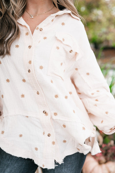 Dainty Sunlight Button Up Collared Shirt