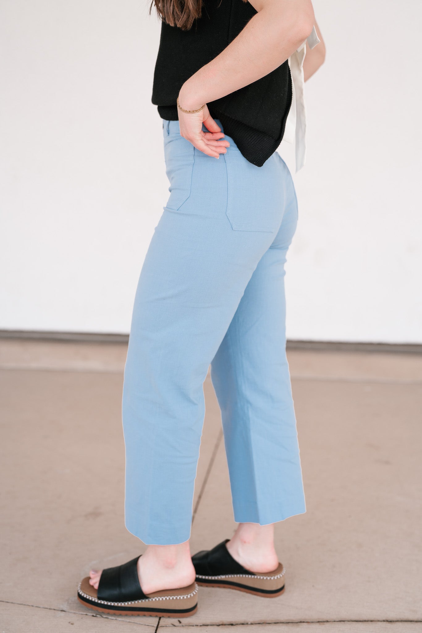 Valeria High Rise Stretchy Wide Leg Pant