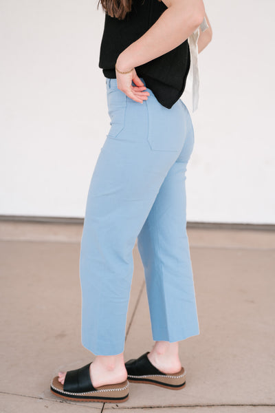 Valeria High Rise Stretchy Wide Leg Pant