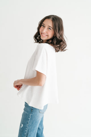Pure Ease Relaxed Top - White