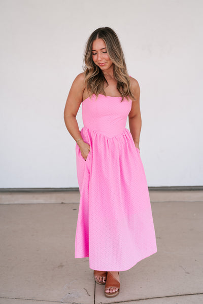 Romantic Feels Eyelet Maxi Dress