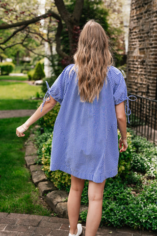 That Girl Gingham Short Sleeve Dress