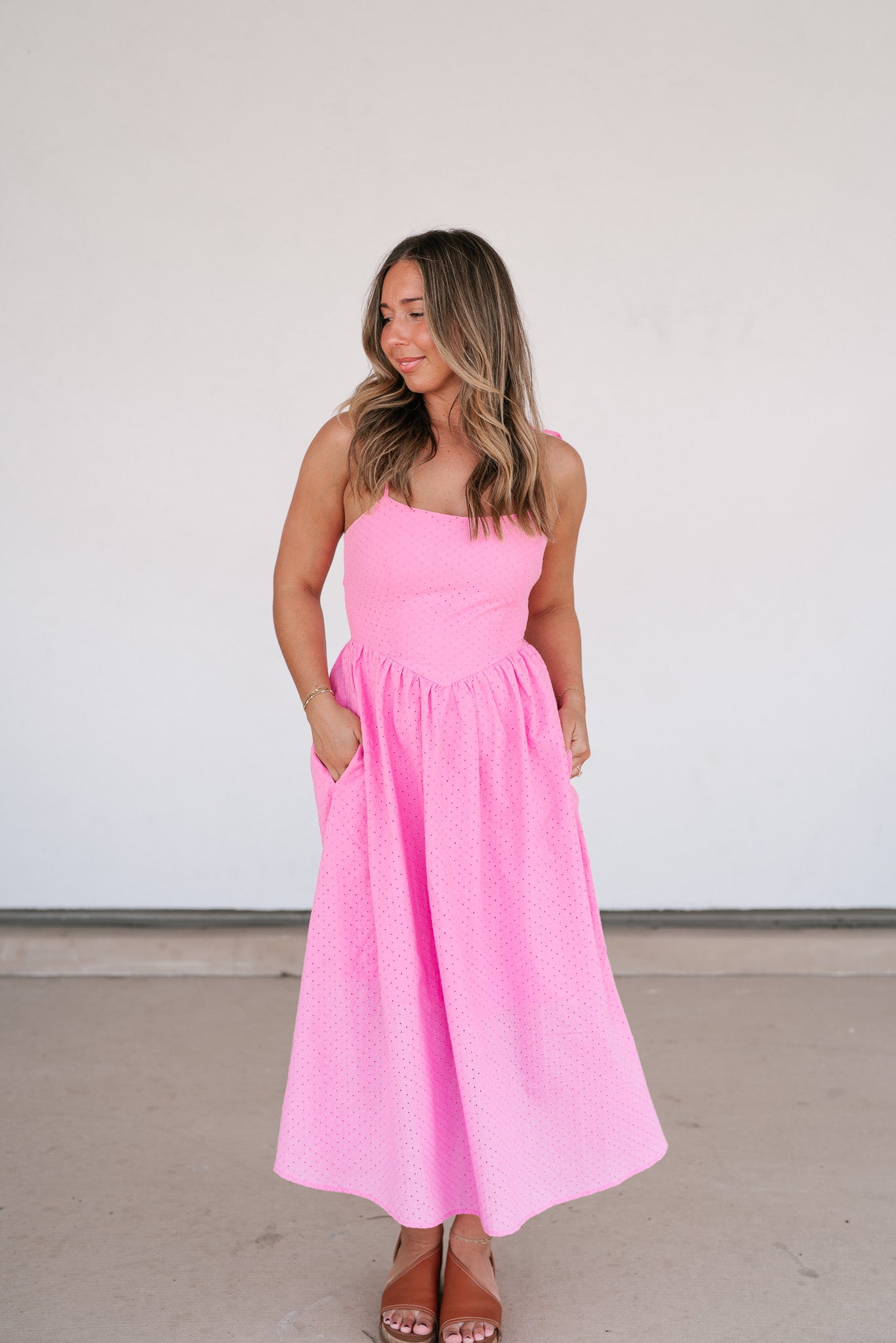 Romantic Feels Eyelet Maxi Dress