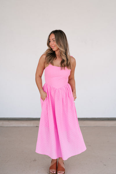 Romantic Feels Eyelet Maxi Dress