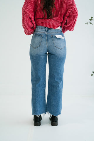 Vervet Aubrey High Waist Wide Leg Jeans