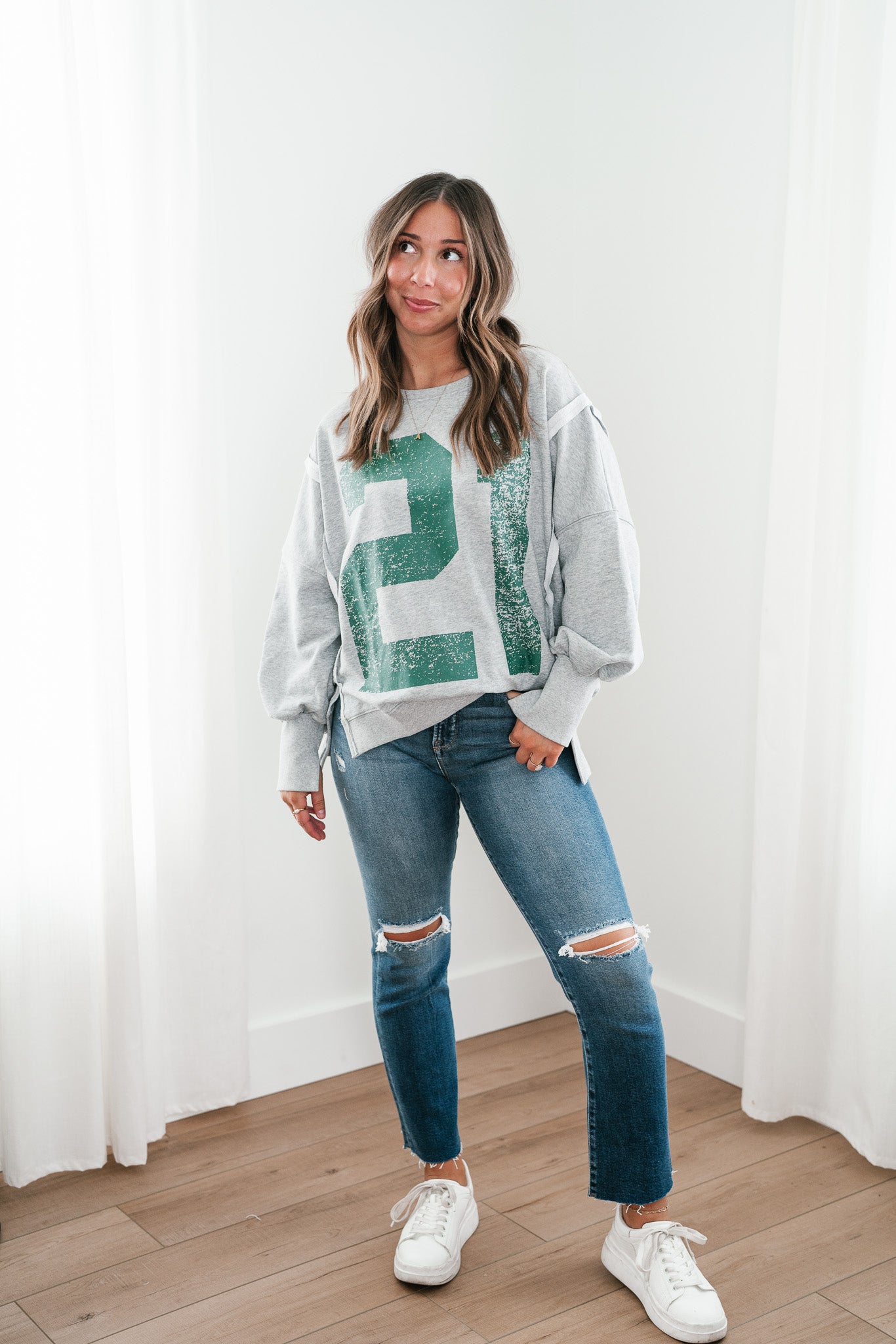 Varsity Vibes Oversized Top