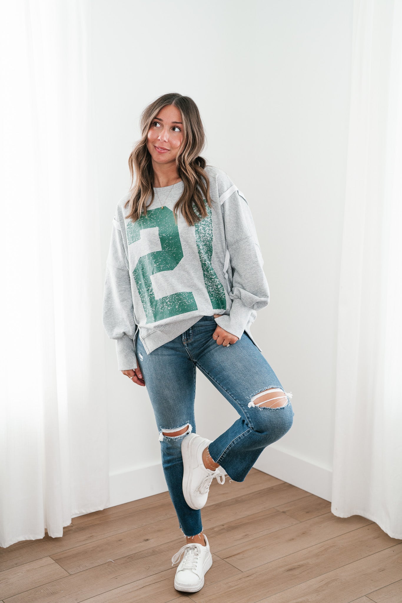 Varsity Vibes Oversized Top