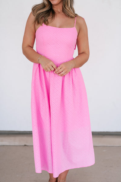 Romantic Feels Eyelet Maxi Dress